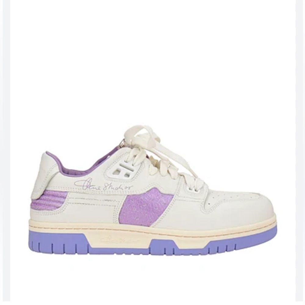 Acne Studio Low top sneakers - White/purple EU size 41 , US size 10